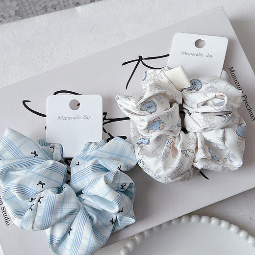 【积分兑】简约百搭浅春色系肠圈发圈-纪念日百货门店同款169260959 商品图1