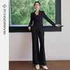 FUYAO扶摇直上 职场极简风黑色西装套装女直筒裤两件套通勤穿搭春 商品缩略图0
