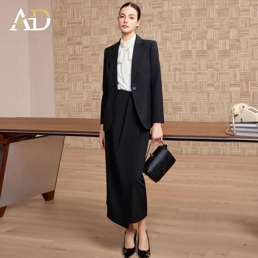 AD高级感西装套装女春2026新款正式场合职业装衬衫裙子穿搭一整套 商品图1