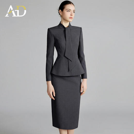 AD高级感西装套装女春秋季2026新款设计感正式场合职场穿搭一整套 商品图0