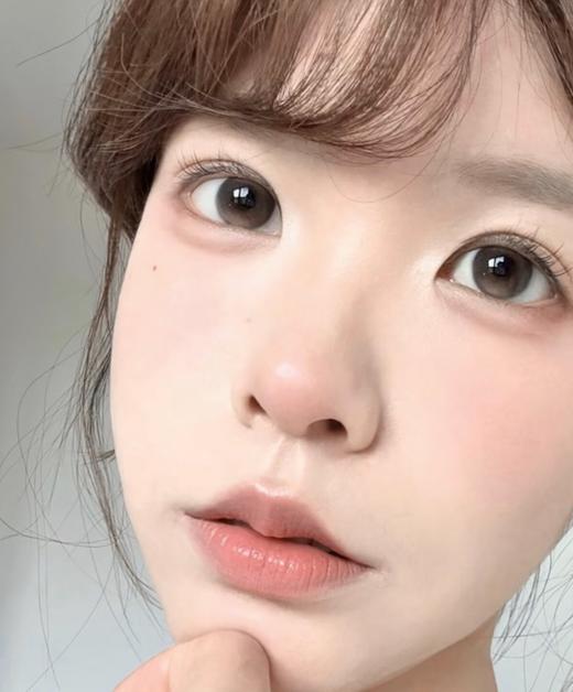 Ginomii半年抛 黑猫眼泪/轻吻柚子 14.2mm 黑/棕 心机款 商品图5