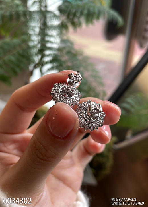 6034302，蛋面耳钉。具体价格微信咨询 商品图5