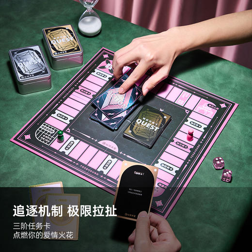 纵锦浪里狐狸与猎犬情趣卡牌角色扮演感情升温游戏双人互动桌游 商品图3
