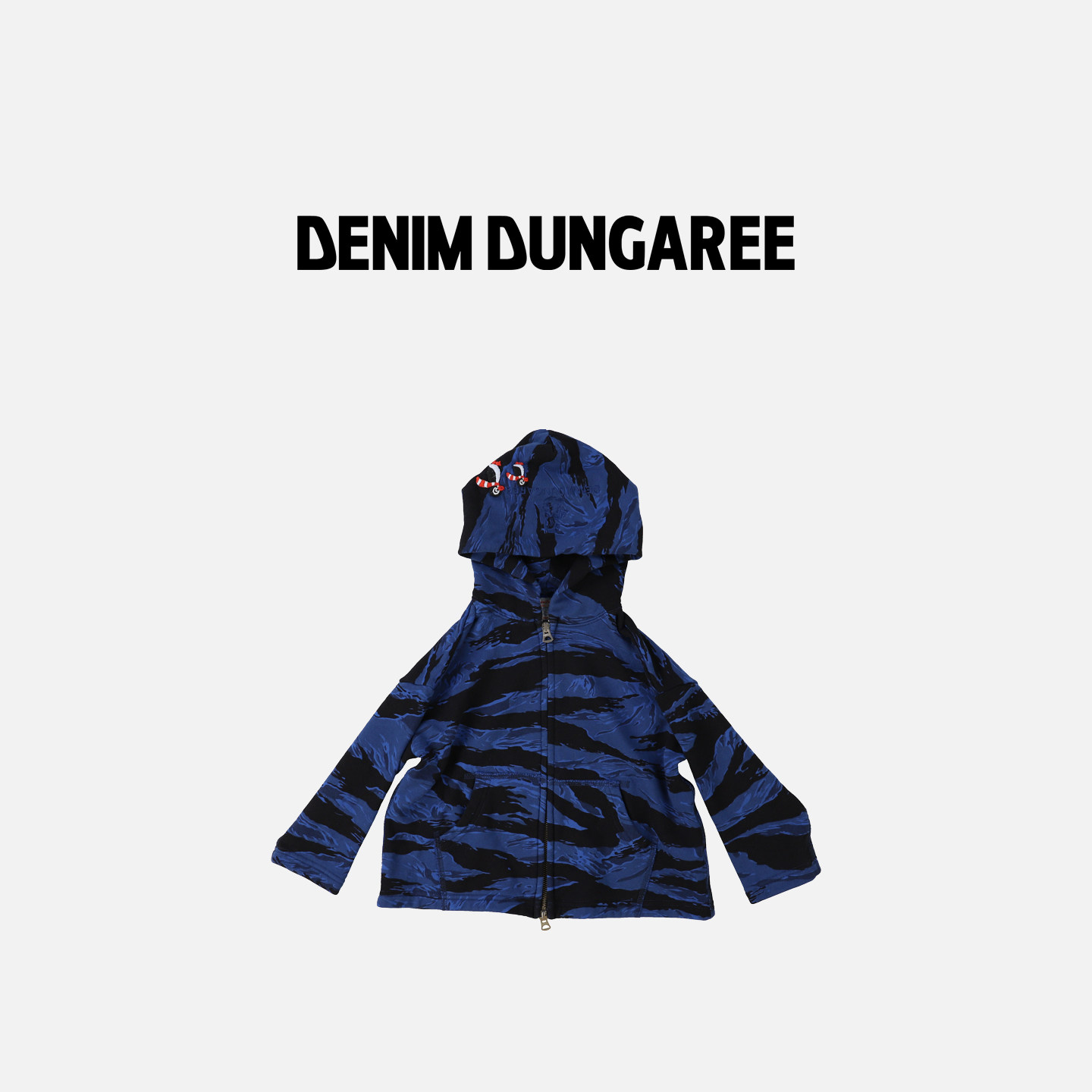DD日本童装 DENIM DUNGAREE 26春夏企鹅 PENNIE 拉链连帽衫外套