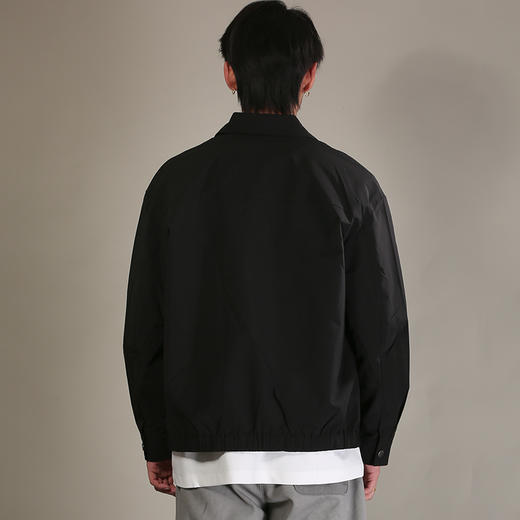 DRONKOO 2026 翻领左单贴袋织唛下摆橡筋基础款薄夹克 商品图4