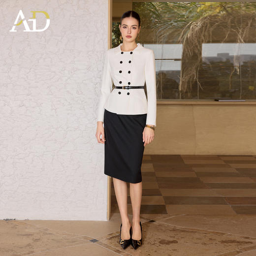 AD小香风西装套装女春季2026新款高级感职业装重要场合巨好看裙子 商品图1