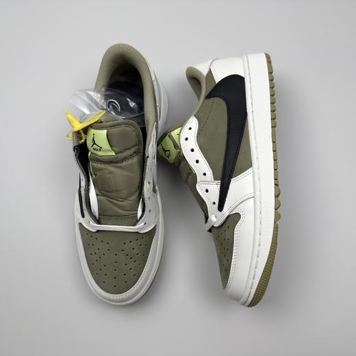 春季特惠💰430 公司级 # Travis Scott x Air Jordan 1 AJ1乔1低帮倒钩 商品图5