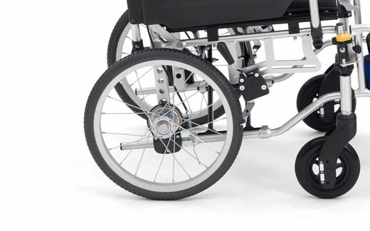 日本MIKI轮椅轻便折叠坐高扶手可调多功能老人专用代步轮椅 商品图9