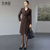 中长款大衣外套两穿高级感复古西装连衣裙女收腰显瘦气质通勤羊毛 商品缩略图1