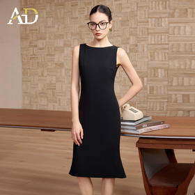 AD高端品牌连衣裙女春季2026新款轻奢高级感重要场合穿搭打底裙子
