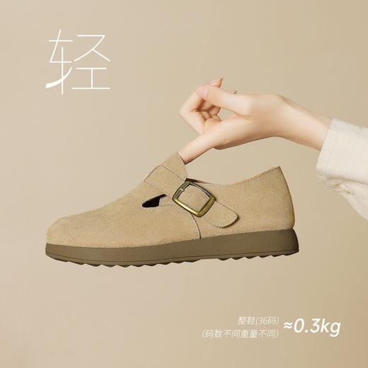 ZHR复古勃肯鞋女2026春秋季超软舒适勃肯拖鞋厚底全包休闲鞋女 商品图3