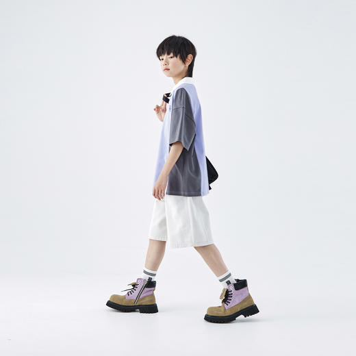 预售4.29发 蓝汽水2026夏季新品男童吸湿速干运动UPF50+防晒抗菌POLO短袖T恤 商品图4