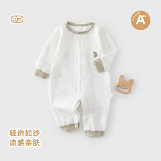 婴儿连体衣春夏装初生儿柔软透气衣服夏季空调服男女宝宝睡衣爬服 商品图0