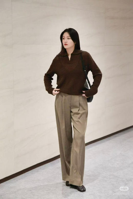 初十上新 独家圆正 小禾 牦牛绒 翻领 针织套头衫 商品图3