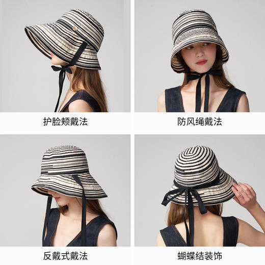 【云优选】卡蒙新款春夏前长后短大帽檐遮脸防晒渔夫帽KM-6258 商品图4