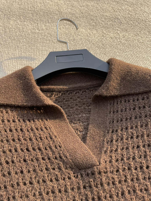 初十上新 独家圆正 小禾 牦牛绒 翻领 针织套头衫 商品图12