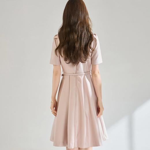 「高货sh」全新升级【铂金会员321/天猫429/差价108】(21902)洛诗琳法式小香风钉珠领连衣裙2026春夏新款收腰显瘦裙子 商品图3