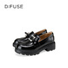Dfuse迪芙斯2026春季新款蝴蝶结方钻扣深口单鞋经典休闲乐福鞋通勤鞋女单鞋DFE1112118 商品缩略图2