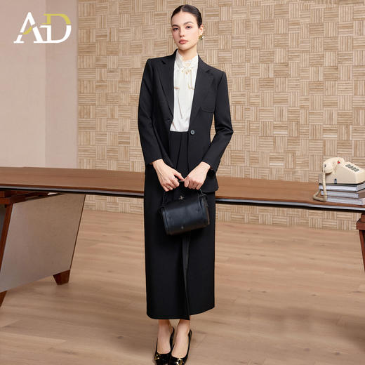 AD高级感西装套装女春2026新款正式场合职业装衬衫裙子穿搭一整套 商品图3