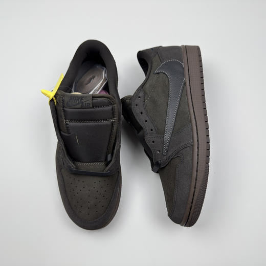 春季特惠💰430 公司级 # Travis Scott x Air Jordan 1 AJ1乔1低帮倒钩 商品图4