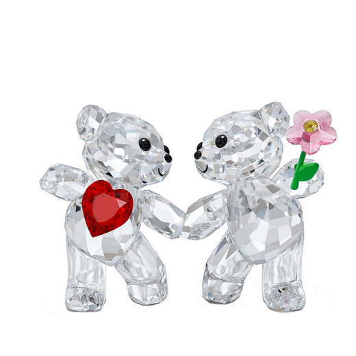 6折！Swarovski施华洛世奇Kris 两只水晶小熊系列雕塑 商品图5