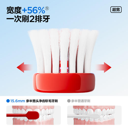【新品上线】参半宽头净齿软毛牙刷 商品图1