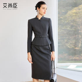 艾尚臣OfficeLady精致高级感立领商务正装套装女领导西装会议工装