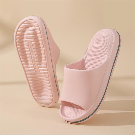 加厚底气垫夏季情侣家用室内踩屎感凉拖鞋女批发软底夏天拖鞋防臭 商品图2