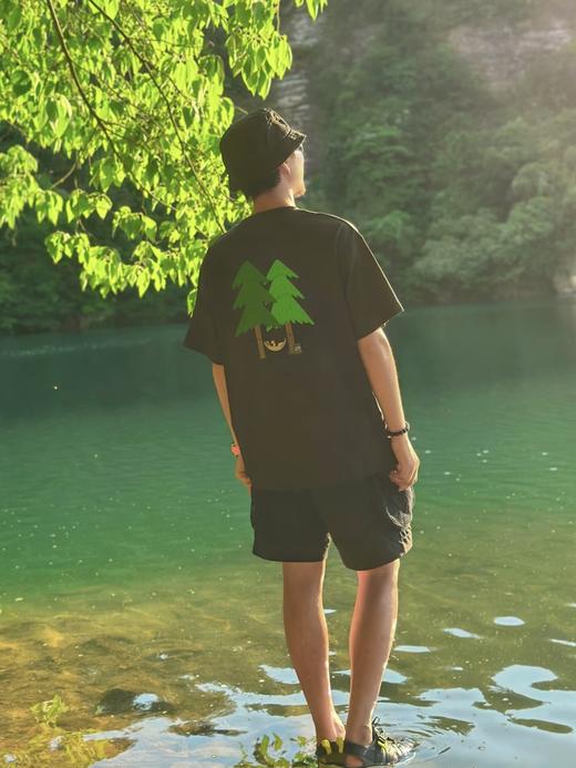 付款减库存，kl户外露营ks *jeon hwangil插画刺绣贴布短袖T恤   插画kl短袖 商品图4