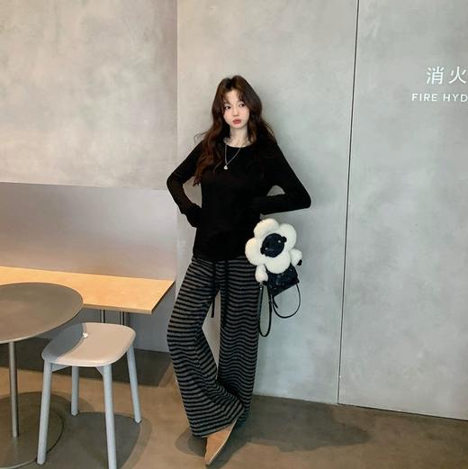 Triuuchu | 肌理皱皱棉万能打底T  凹凸褶皱自带呼吸感 软糯有筋骨  #6003 商品图7