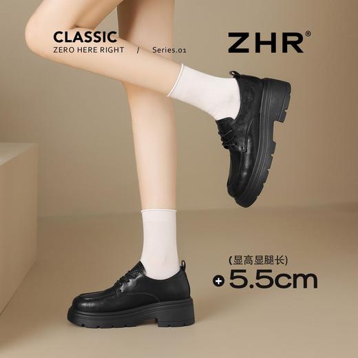 ZHR则则英伦单鞋女2026新款秋季时尚软底黑色小皮鞋平底女鞋舒适 商品图6