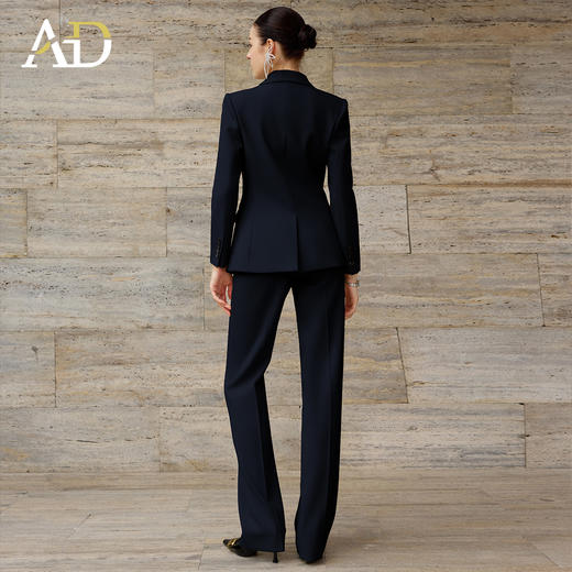 AD藏青色西装套装女春季2026新款爆款高级感大女主气场穿搭一整套 商品图4