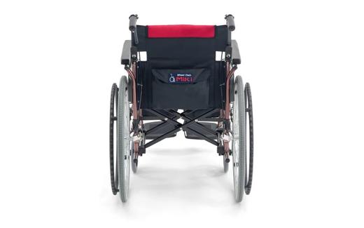 日本MIKI轮椅轻便折叠小型旅游代步车超轻便携老人轮椅 商品图11