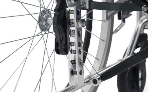 日本MIKI轮椅轻便折叠坐高扶手可调多功能老人专用代步轮椅 商品图8