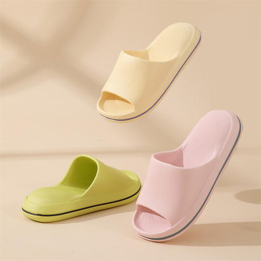 加厚底气垫夏季情侣家用室内踩屎感凉拖鞋女批发软底夏天拖鞋防臭 商品图1