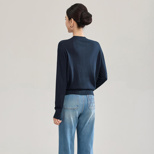 「高货wl」全新升级【铂金会员330/天猫449/差价119】(11741)洛诗琳气质羊毛混纺上衣2026春季新款小狗刺绣针织开衫 商品图3