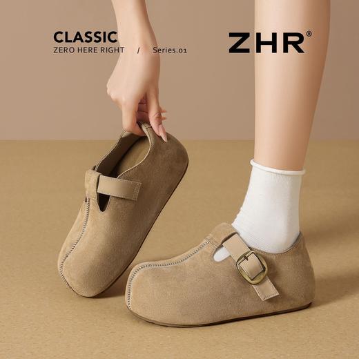 ZHR则则复古增高勃肯鞋女2026春秋季卡皮巴拉丑萌袋鼠鞋轻便休闲鞋 商品图4