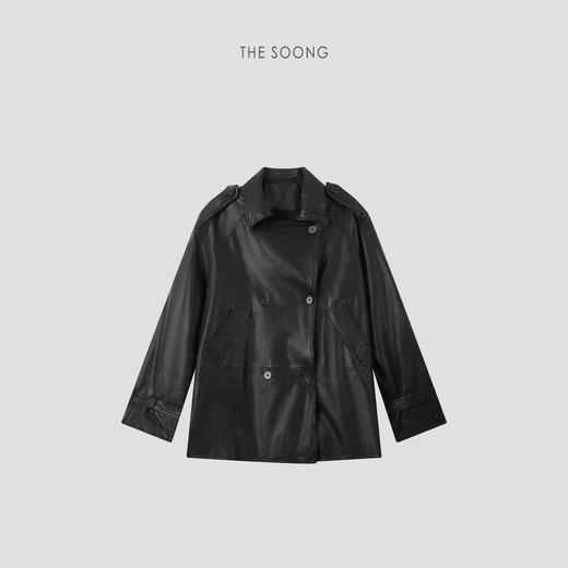 THESOONG|早春新款植鞣高海拔绵羊皮油润质感塑型皮衣外套HWPY8643 商品图7