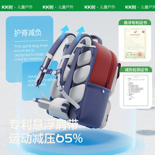 【护脊❗超轻悬浮】KK树超轻悬浮书包小学生男孩女生一二三到六年级儿童护脊减负轻便 商品图2
