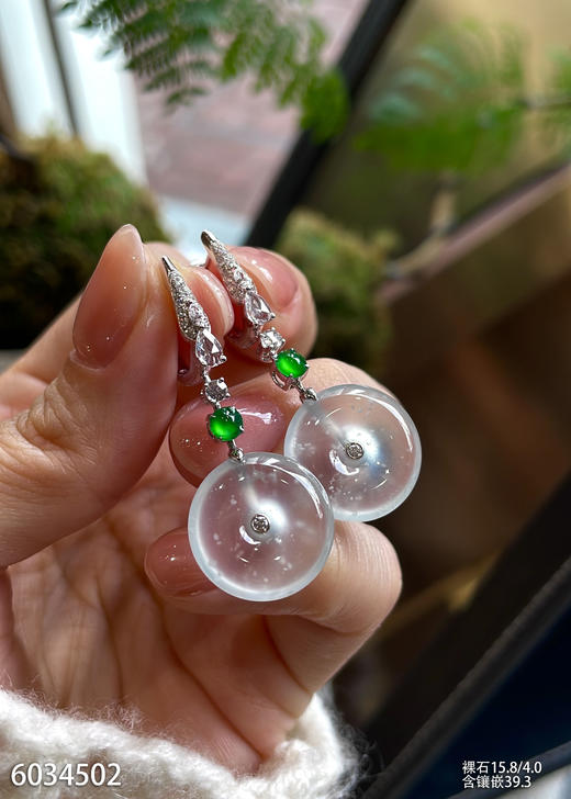 6034502，平安扣耳坠。具体价格微信咨询 商品图3