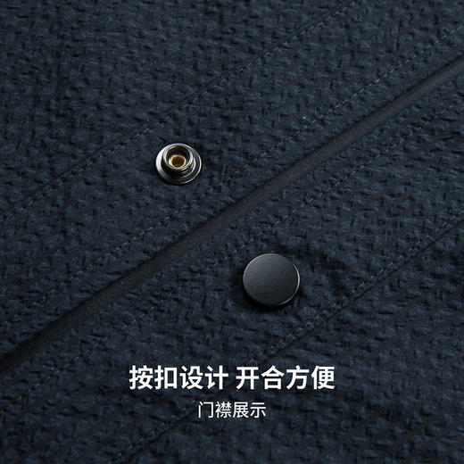 【泡泡面料】圣得西男士春季外套2026新款翻领轻商务通勤衬衫夹克 商品图6