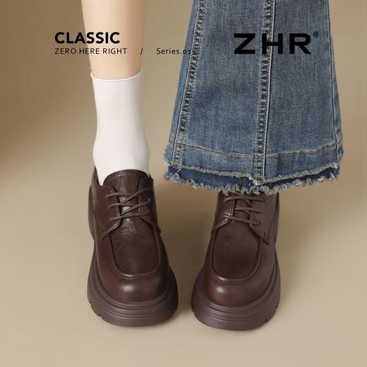 ZHR则则英伦单鞋女2026新款秋季时尚软底黑色小皮鞋平底女鞋舒适 商品图8