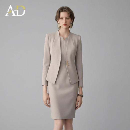 AD高端精致连衣裙女春季2026新款高级感西装套装高知得体职场穿搭 商品图0