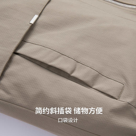 【易打理】圣得西翻领休闲外套男款2026新款春季纯色通勤平整夹克 商品图9