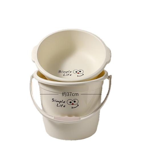 【大容量❗水桶脸盆套装】学生宿舍洗漱水桶套装家用塑料大容量加厚用带盖大号桶盆套装。rg 商品图4