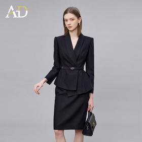 AD高端品牌西装外套半裙两件套2026新款高级感超火职场穿搭一整套