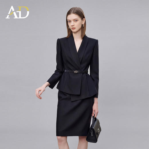 AD高端品牌西装外套半裙两件套2026新款高级感超火职场穿搭一整套 商品图0