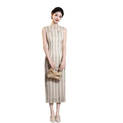无袖旗袍2026春夏新款国潮风蚀骨气质高端复古改良旗袍SYK392605 商品图4