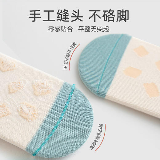 【3双装】婴儿袜子防滑地板袜室内全底胶防滑可爱婴幼儿早教隔凉学步袜 商品图3