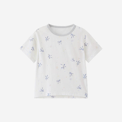 【商场同款】英氏儿童家居服女男童春夏上衣裤装薄提花内着上下装 商品图4